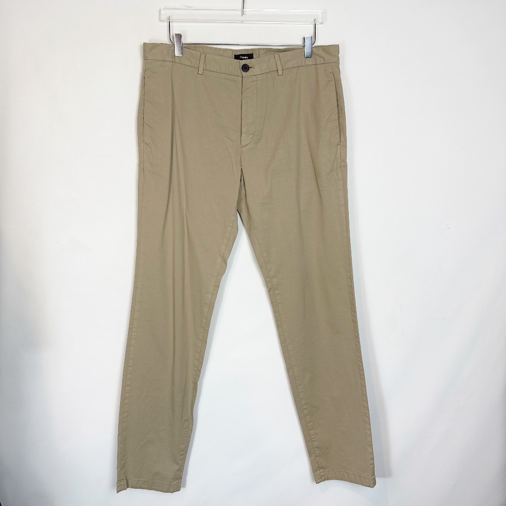 Theory Zaine Patton Chinos Khaki Pants 36
